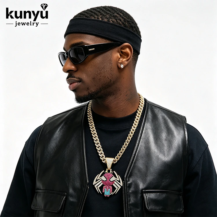 Vòng cổ Hip Hop Mặt dây chuyền Bling