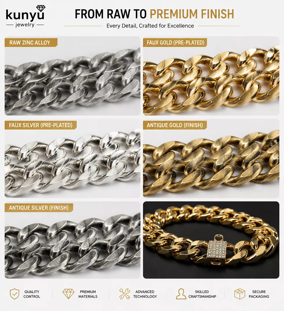 Gold Hip Hop Necklace 